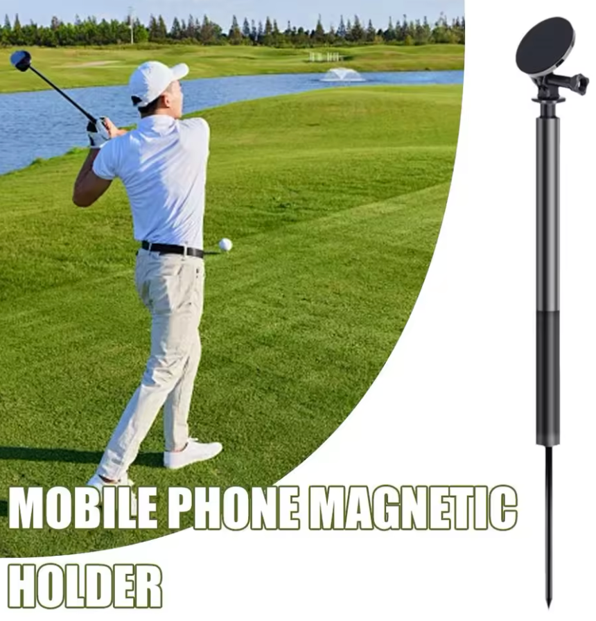 Magnetic Mobile Phone Holder For Tripod Selfie Stick Plug Stand Golf Mount Stand For Smartphone Camera